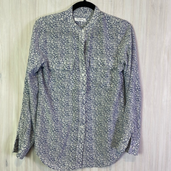 Equipment Tops - EQUIPMENT FEMME SILK BUTTON DOWN XS
